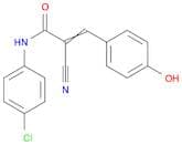 N-(4-chlorophenyl)-2-cyano-3-(4-hydroxyphenyl)prop-2-enamide