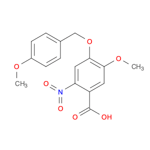 Benzoic acid, 5-methoxy-4-[(4-methoxyphenyl)methoxy]-2-nitro-