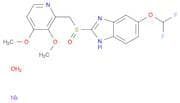 1H-Benzimidazole, 6-(difluoromethoxy)-2-[[(3,4-dimethoxy-2-pyridinyl)methyl]sulfinyl]-, sodium sal…
