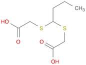 Acetic acid, 2,2'-[butylidenebis(thio)]bis- (9CI)