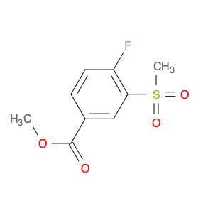 Benzoic acid, 4-fluoro-3-(methylsulfonyl)-, methyl ester