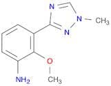 Benzenamine, 2-​methoxy-​3-​(1-​methyl-​1H-​1,​2,​4-​triazol-​3-​yl)​-