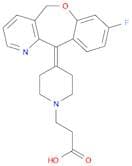 1-Piperidinepropanoic acid, 4-(8-fluoro[1]benzoxepino[4,3-b]pyridin-11(5H)-ylidene)-