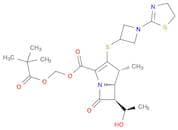 1-Azabicyclo[3.2.0]hept-2-ene-2-carboxylic acid, 3-[[1-(4,5-dihydro-2-thiazolyl)-3-azetidinyl]thio…