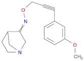 1-Azabicyclo[2.2.1]heptan-3-one, O-[3-(3-methoxyphenyl)-2-propyn-1-yl]oxime