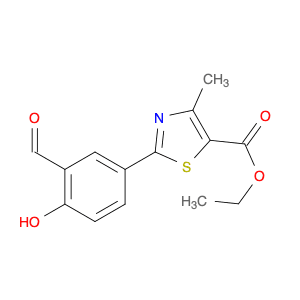 5-Thiazolecarboxylic acid, 2-(3-formyl-4-hydroxyphenyl)-4-methyl-, ethyl ester