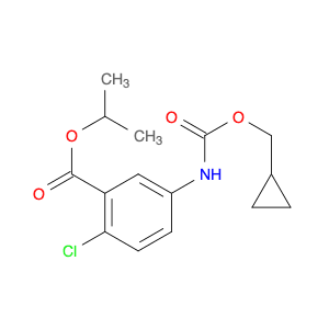 Benzoic acid, 2-chloro-5-[[(cyclopropylmethoxy)carbonyl]amino]-, 1-methylethyl ester