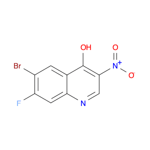 4-Quinolinol, 6-bromo-7-fluoro-3-nitro-
