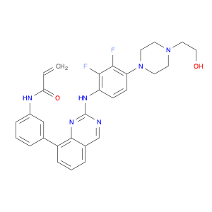 2-Propenamide, N-[3-[2-[[2,3-difluoro-4-[4-(2-hydroxyethyl)-1-piperazinyl]phenyl]amino]-8-quinazol…