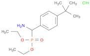 Phosphonic acid, (α-amino-p-tert-butylbenzyl)-, diethyl ester, hydrochloride (8CI)