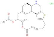 Benzo[f]thieno[2,3-c]quinoline-9,10-diol, 4,5,5a,6,7,11b-hexahydro-2-propyl-, 9,10-diacetate, hydr…