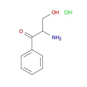 1-Propanone, 2-amino-3-hydroxy-1-phenyl-, hydrochloride (1:1)