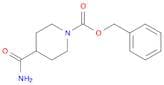 1-Piperidinecarboxylic acid, 4-(aminocarbonyl)-, phenylmethyl ester