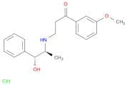 1-Propanone, 3-[[(1S,2R)-2-hydroxy-1-methyl-2-phenylethyl]amino]-1-(3-methoxyphenyl)-, hydrochlori…
