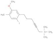 Benzene, 1-iodo-4-methoxy-5-methyl-2-[6-(trimethylsilyl)-4-hexyn-1-yl]-