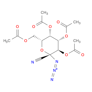 β-D-galacto-2-Heptulopyranosononitrile, 2-azido-2-deoxy-, 3,4,5,7-tetraacetate
