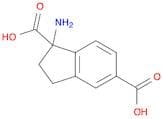 1H-Indene-1,5-dicarboxylic acid, 1-amino-2,3-dihydro-