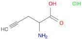 4-Pentynoic acid, 2-amino-, hydrochloride (1:1)