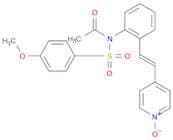 Acetamide, N-[(4-methoxyphenyl)sulfonyl]-N-[2-[(1E)-2-(1-oxido-4-pyridinyl)ethenyl]phenyl]-