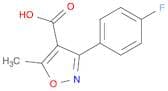 4-Isoxazolecarboxylic acid, 3-(4-fluorophenyl)-5-methyl-