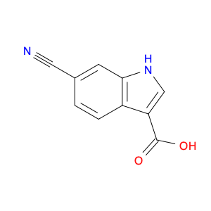 1H-Indole-3-carboxylic acid, 6-cyano-