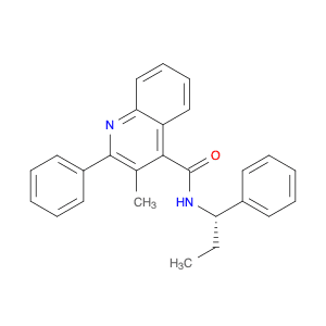 4-Quinolinecarboxamide, 3-methyl-2-phenyl-N-[(1S)-1-phenylpropyl]-