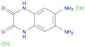 2,3-Quinoxalinedione, 6,7-diamino-1,4-dihydro-, hydrochloride (1:2)