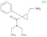 Cyclopropanecarboxamide, 2-(aminomethyl)-N,N-diethyl-1-phenyl-, hydrochloride (1:1), (1S,2R)-