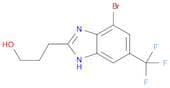 1H-Benzimidazole-2-propanol, 7-bromo-5-(trifluoromethyl)-