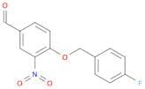 4-[(4-fluorobenzyl)oxy]-3-nitrobenzene carbaldehyde