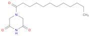 2,6-Piperazinedione, 4-(1-oxododecyl)-