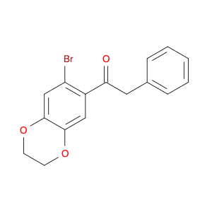 Ethanone, 1-(7-bromo-2,3-dihydro-1,4-benzodioxin-6-yl)-2-phenyl-