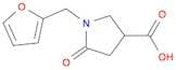 3-Pyrrolidinecarboxylic acid, 1-(2-furanylmethyl)-5-oxo-