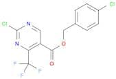4-CHLOROBENZYL 2-CHLORO-4-(TRIFLUOROMETHYL)PYRIMIDINE-5-CARBOXYLATE