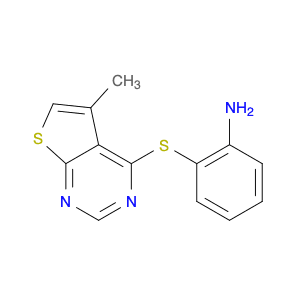 2-((5-Methylthieno[2,3-d]pyrimidin-4-yl)thio)aniline