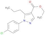 1H-Pyrazole-4-carboxylic acid, 1-(4-chlorophenyl)-5-propyl-, ethyl ester