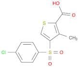 2-Thiophenecarboxylic acid, 4-[(4-chlorophenyl)sulfonyl]-3-methyl-
