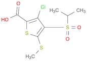 2-Thiophenecarboxylic acid, 3-chloro-4-[(1-methylethyl)sulfonyl]-5-(methylthio)-