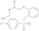 Acetic acid, 2-[2-[[(4-chlorophenyl)sulfonyl]methyl]phenoxy]-, ethyl ester