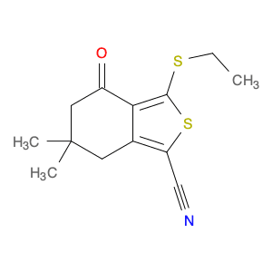 Benzo[c]thiophene-1-carbonitrile, 3-(ethylthio)-4,5,6,7-tetrahydro-6,6-dimethyl-4-oxo-