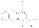 5-Pyrimidinecarbonitrile, 1,2,3,4-tetrahydro-1-(1-methylethyl)-2,4-dioxo-3-(phenylmethyl)-