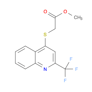Acetic acid, 2-[[2-(trifluoromethyl)-4-quinolinyl]thio]-, methyl ester