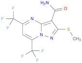 5,7-Bis(trifluoromethyl)-2-(methylthio)pyrazolo[1,5-a]pyrimidine-3-carboxamide