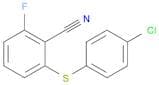2-[(4-chlorophenyl)sulfanyl]-6-fluorobenzonitrile