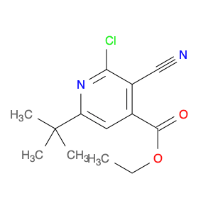 Ethyl 6-(tert-butyl)-2-chloro-3-cyanoisonicotinate