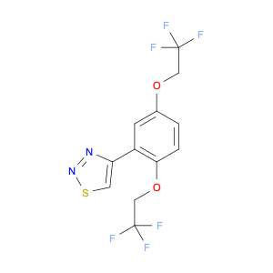 4-[2,5-Bis(2,2,2-trifluoroethoxy)phenyl]-1,2,3-thiadiazole