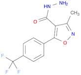 3-Methyl-5-(4-(trifluoromethyl)phenyl)isoxazole-4-carbohydrazide