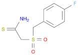 2-((4-Fluorobenzyl)sulfonyl)ethanethioamide