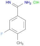 Benzenecarboximidamide, 3-fluoro-4-methyl-, hydrochloride (1:1)