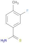 3-fluoro-4-methylbenzene-1-carbothioamide
